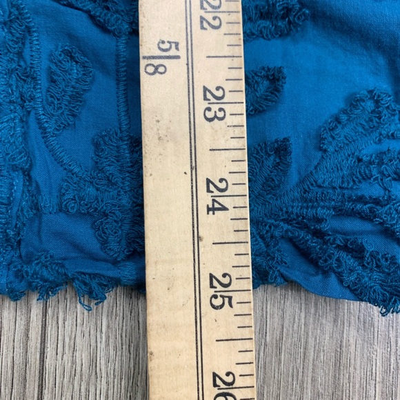 ANTHROPOLOGIE Pilcro‎ Textured Trapeze Buttondown Blouse Top in Blue Size S NWT - Picture 7 of 16